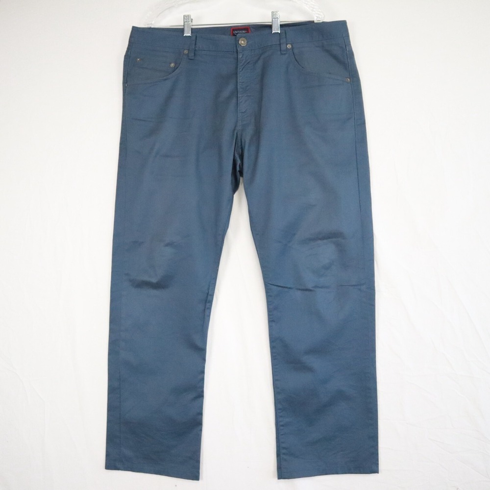UNTUCKit Pants Mens 38x32 Relaxed Fit Casual Flex 5-Pocket Jeans Trousers Blue‎